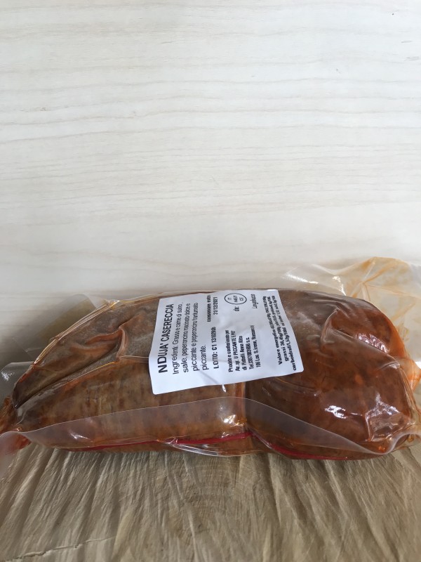 'Nduja casereccia in budello